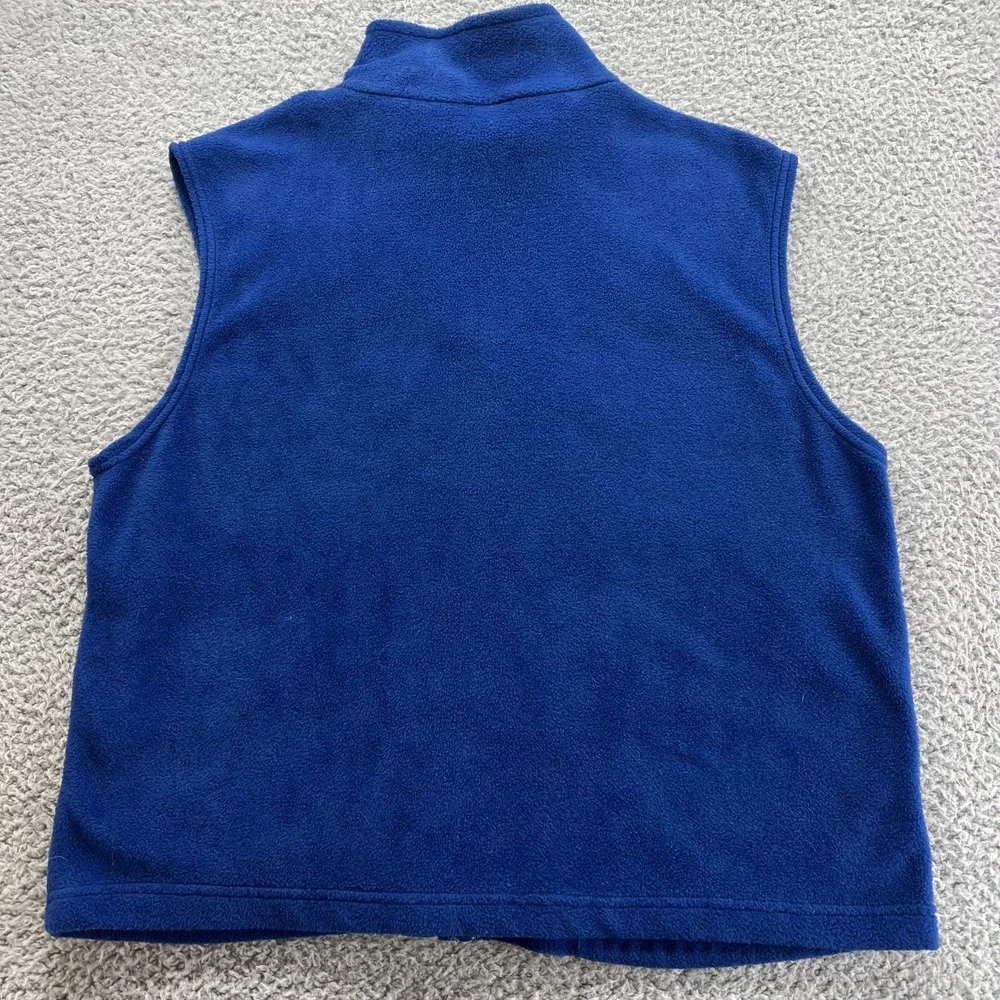 United States Olympic Committee USA Men Large Blue Fleece Athletic Vest Unisex